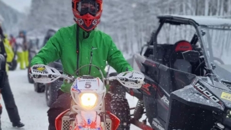 Alex Pop din Lăpuș, câștigătorul Snow Ice Race 2022