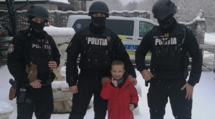 De ziua sa: Dorința unui copil, împlinită de luptătorii Serviciului pentru Acțiuni Speciale Maramureș (FOTO)