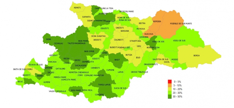 Vaccinarea în județul Maramureș: Baia Mare, aria din apropierea sa, sunt, în prezent, în fruntea topului imunizării anti-COVID-19. Vezi situația pe localități!