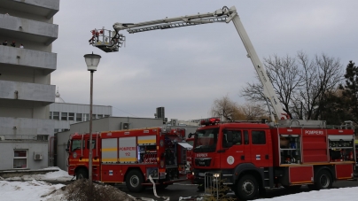 ISU Maramureș, simulare de incendiu la Spitalul Județean Baia Mare