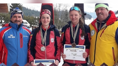 Rezultat bun: Două sportive din cadrul CSS Baia Sprie, pe podium la Balcaniada de biatlon (FOTO)
