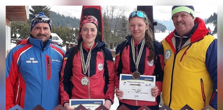 Rezultat bun: Două sportive din cadrul CSS Baia Sprie, pe podium la Balcaniada de biatlon (FOTO)