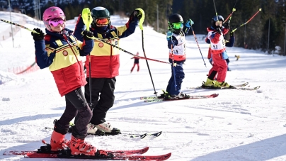Cinci sportivi de la CSS Baia Sprie au participat la Mini Cupa României la slalom uriaș (FOTO)