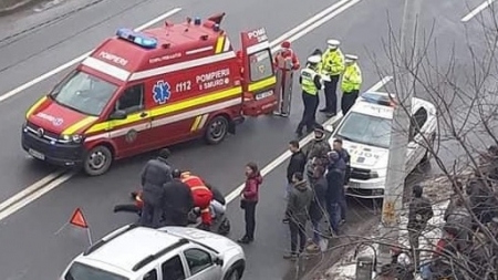 Azi accident de circulație: În Baia Mare o femeie în vârstă de 70 ani a fost lovită de mașină, pe strada Grănicerilor din municipiu! (FOTO)