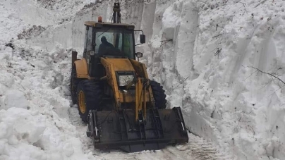 Sezonul avalanșelor în țară: În județul Maramureș între Șuior și Cavnic acea legătură importantă forestieră a fost acum deblocată, în urma căderilor de zăpadă!