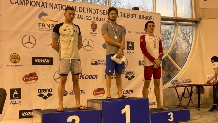 Înot: Băimăreanul Cătălin Ungur, campion național la proba 50 m fluture (FOTO)