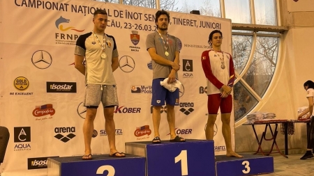Înot: Băimăreanul Cătălin Ungur, campion național la proba 50 m fluture (FOTO)