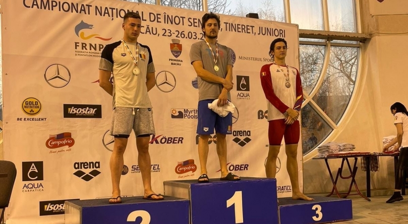 Înot: Băimăreanul Cătălin Ungur, campion național la proba 50 m fluture (FOTO)
