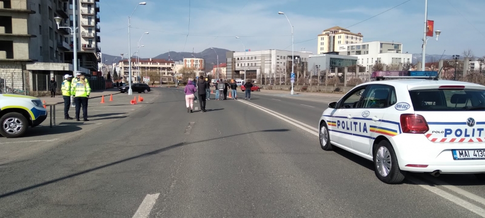 Cu ocazia Zilei Poliției: În Baia Mare au avut loc sesiuni de conducere defensivă