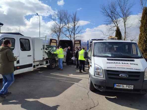 Iată model de solidaritate: În județul Maramureș în orașul Baia-Sprie mobilizare pentru frații noștri! Și al 2-lea transport cu ajutoare a ajuns la destinație!