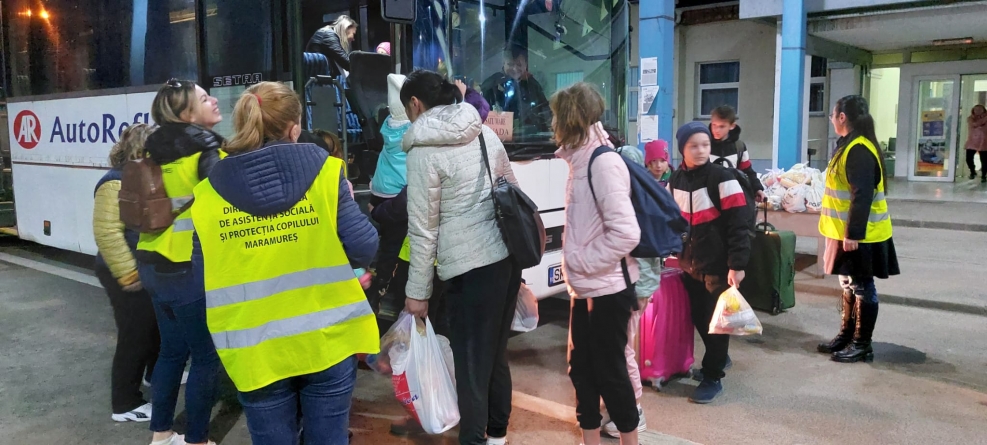 Solidaritatea înainte de toate: În județul Maramureș 176 copii din instituțiile de protecție specială și însoțitori, sosiți din Ucraina, au fost cazați la noi!