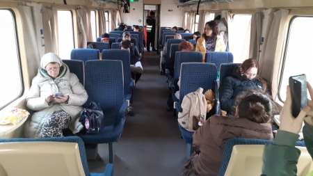 Condiții excelente de transport feroviar pentru refugiații ucrainieni