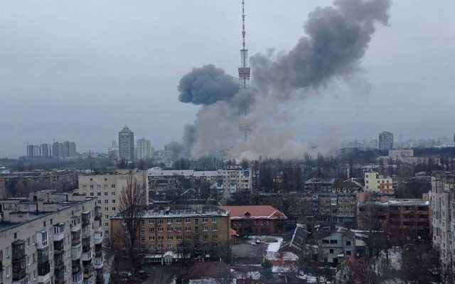 Turnul TV din Kiev, bombardat de armata rusă. 5 oameni au fost uciși