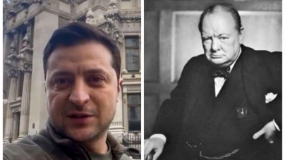 Președintele Zelenski a citat în fața parlamentarilor britanici cel mai celebru discurs al lui Churchill: „Vom lupta până la sfârșit”