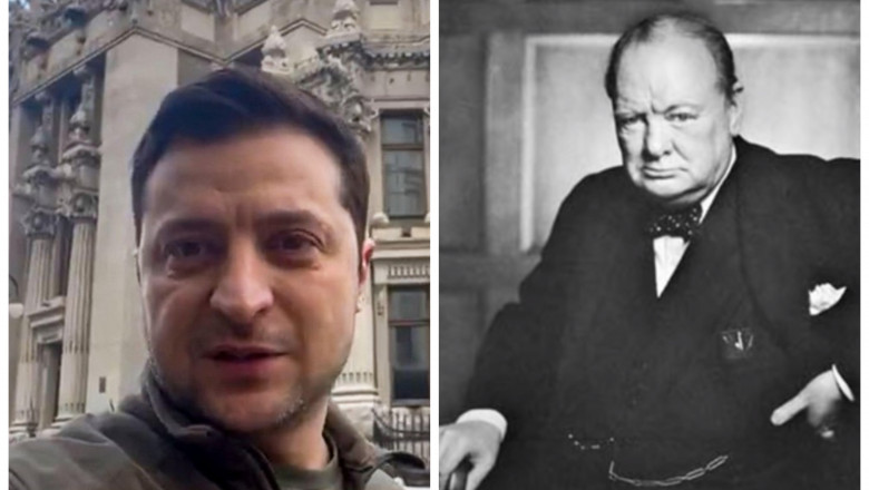 Președintele Zelenski a citat în fața parlamentarilor britanici cel mai celebru discurs al lui Churchill: „Vom lupta până la sfârșit”