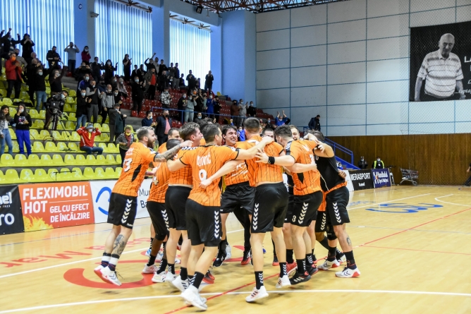 Handbal Masculin Cupele Europene: Minaur Baia Mare a câștigat și reușit astfel performanța calificării în finală europeană după o secetă de 34 ani consecutivi!