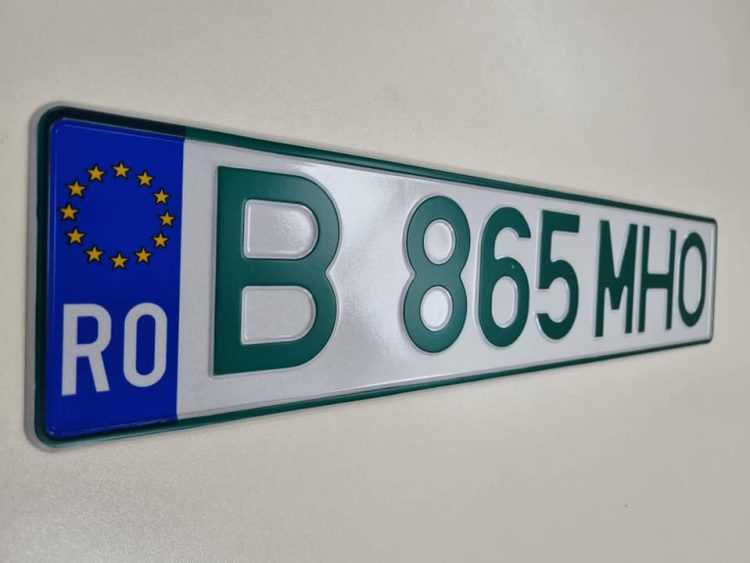 Numere verzi pentru autovehiculele cu zero emisii de CO2!
