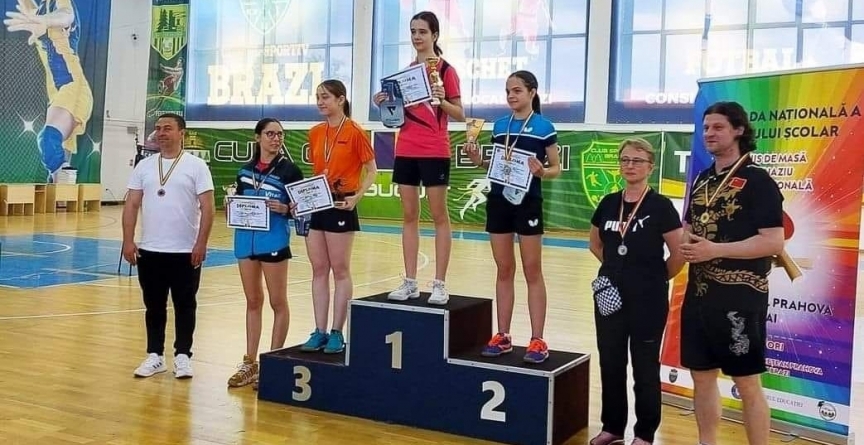 O elevă din Baia Mare este campioană națională la tenis de masă în cadrul Olimpiadei Naționale a Sportului Școlar