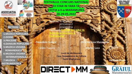 Acum pentru copiii talentați: În județul Maramureș Festivalul Național „Fii Star În Țara Ta”! Se caută copilași înzestrați care pot deveni artiști!