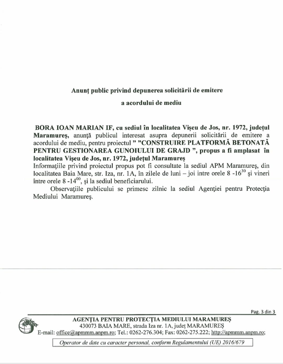 Anunț publicitar 02.06.2022