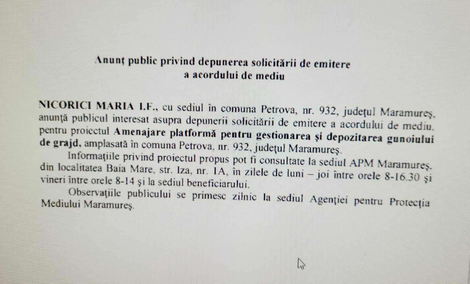 Anunț publicitar 16.06.2022