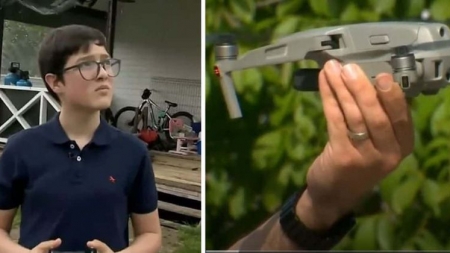 O coloană de blindate rusești, distrusă de armata ucraineană cu ajutorul unui copil de 15 ani