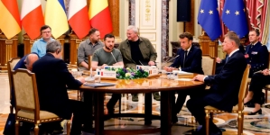 Iohannis, după vizita la Irpin: „Nu există cuvinte care să descrie tragedia inimaginabilă”. Liderii UE s-au întâlnit cu Zelenski