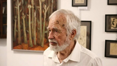 O viață de artist: Pictorul băimărean Véső Ágoston împlinește azi 91 de ani