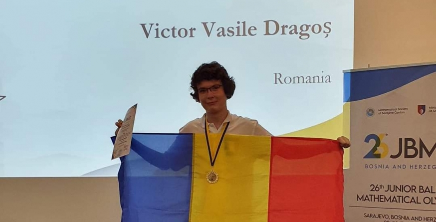 Rezultat fabulos: De vorbă cu Victor Dragoș, băimăreanul medaliat cu aur la Olimpiada Balcanică de Matematică pentru Juniori (FOTO)