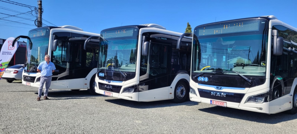 Din 1 august: Nouă autobuze hybrid vor deservi exclusiv linia 8 Baia Sprie – Baia Mare (FOTO)