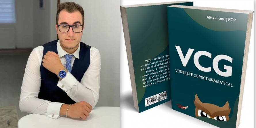 Vis împlinit: Maramureșeanul Alex Ionuț Pop va lansa cartea „VCG – Vorbește corect gramatical” (FOTO)