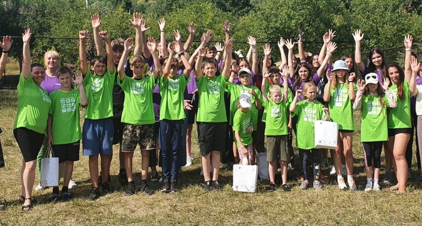 Copiii din Ucraina proveniți din zonele de conflict au participat la o tabără în Maramureș