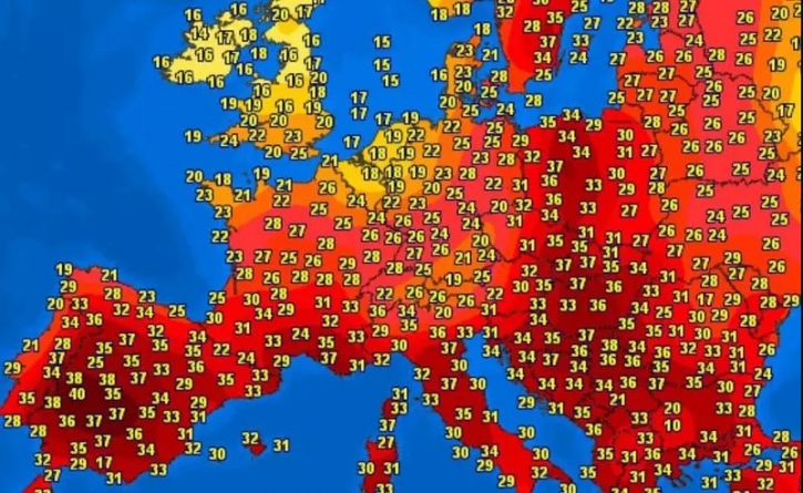 Valul de căldură își continuă drumul prin Europa, joi au fost 37 de grade în Suedia! Diferențe mari de temperatură în România, vineri la prima oră