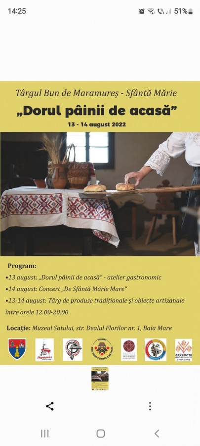 „Bun de Maramureș”: Târg de Sfântă Mărie la Muzeul Satului din Baia Mare
