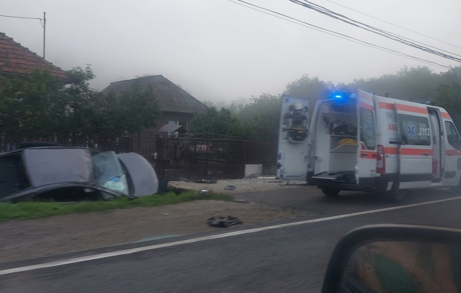 Accidente rutiere în Ilba și Sighetu Marmației; Doi bărbați au ajuns la spital