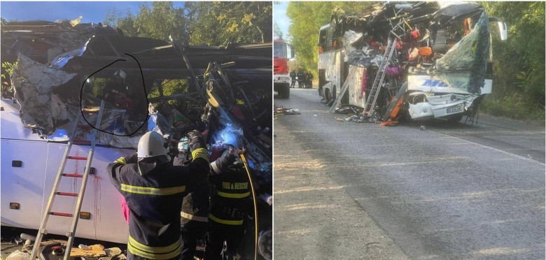 Un autocar românesc a fost zdrobit în Bulgaria. Mai multe persoane au murit