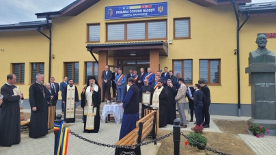 Călin Bota, prezent la inauguarea noului sediu al Primăriei Băsești