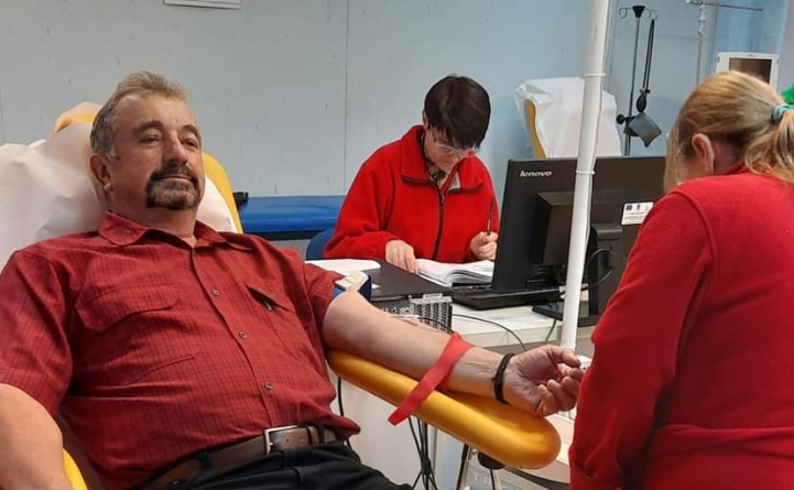 Exemplu de urmat: Donează sânge de ani de zile, iar ieri a făcut asta pentru ultima dată înainte de a împlini vârsta maximă pentru această acțiune