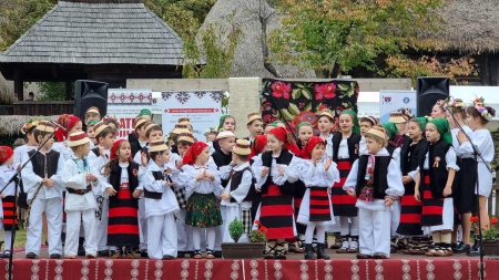 Copiii și tinerii de la Palatul Copiilor Baia Mare au susținut un frumos spectacol în cadrul Târgului de Sfântul Dumitru