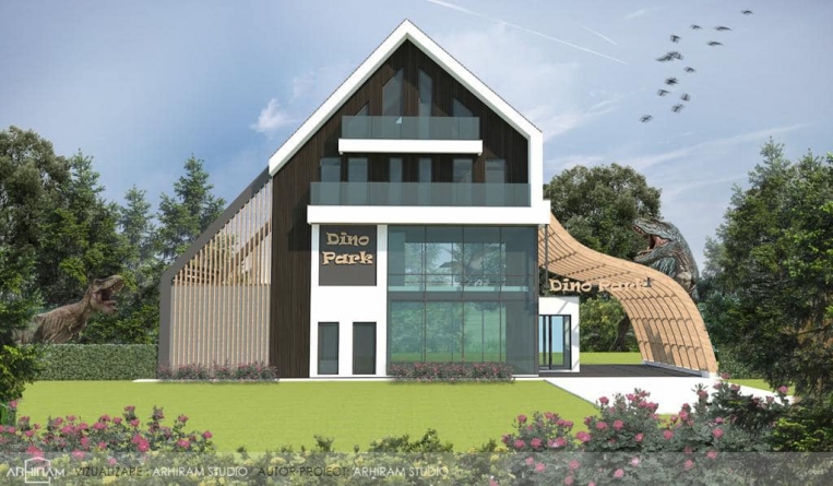 Un plan de viitor: Un oraș maramureșean vrea dezvoltarea turismul estival prin implementarea importantului obiectiv Dino Park! Foto cu proiectul!