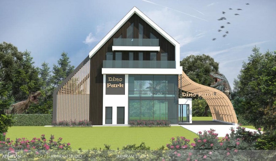 Un plan de viitor: Un oraș maramureșean vrea dezvoltarea turismul estival prin implementarea importantului obiectiv Dino Park! Foto cu proiectul!