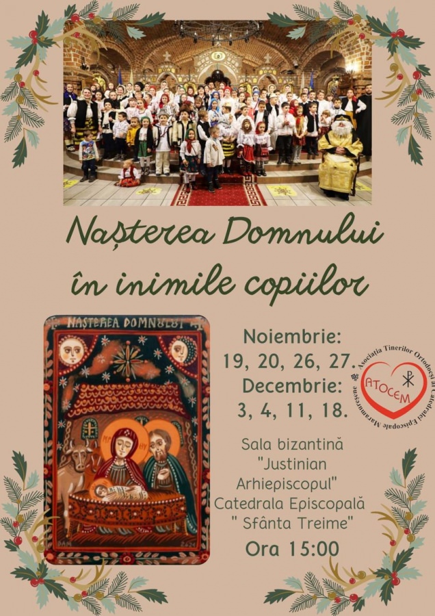 „Nașterea Domnului în inimile copiilor”: Program de catehizare la Catedrala Episcopală Baia Mare