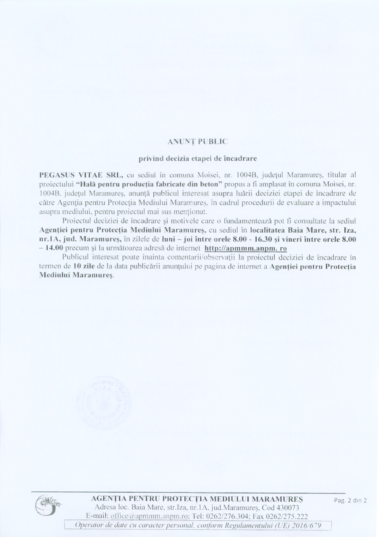 Anunț publicitar 02.11.2022