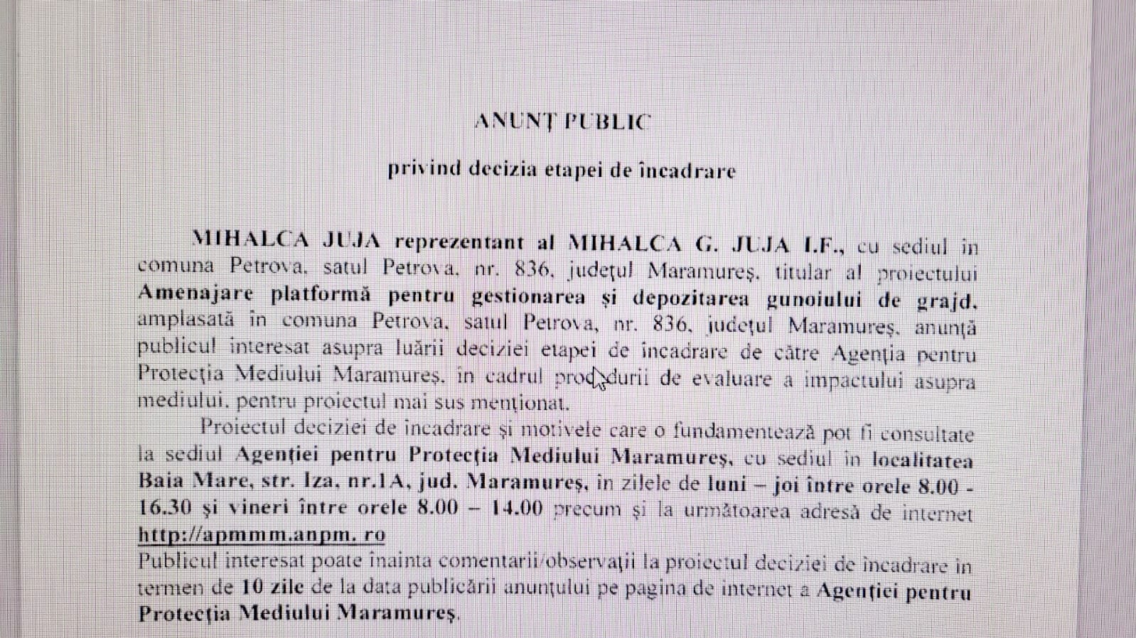 Anunț publicitar 02.11.2022