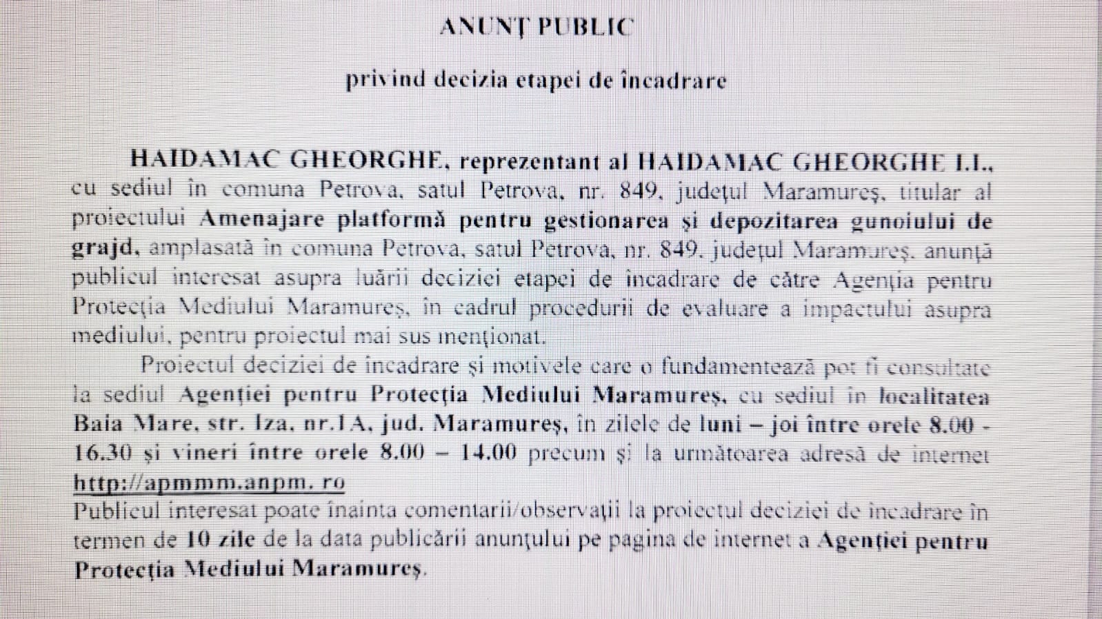 Anunț publicitar 02.11.2022