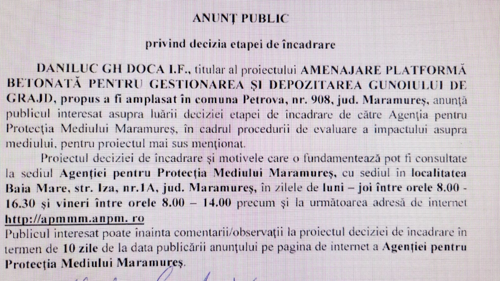 Anunț publicitar 02.11.2022