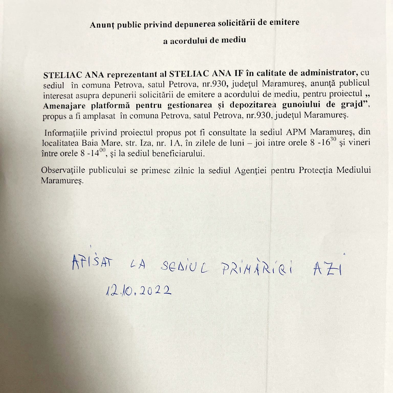 Anunț publicitar 14.11.2022