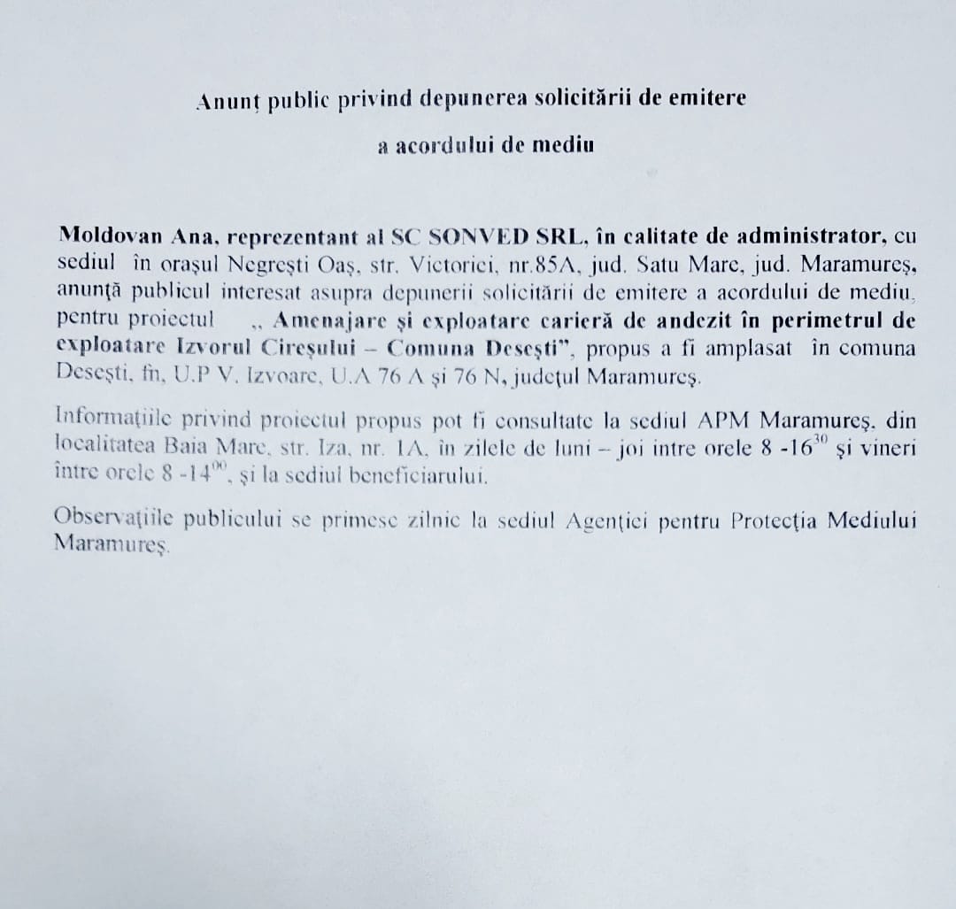 Anunț publicitar 16.11.2022