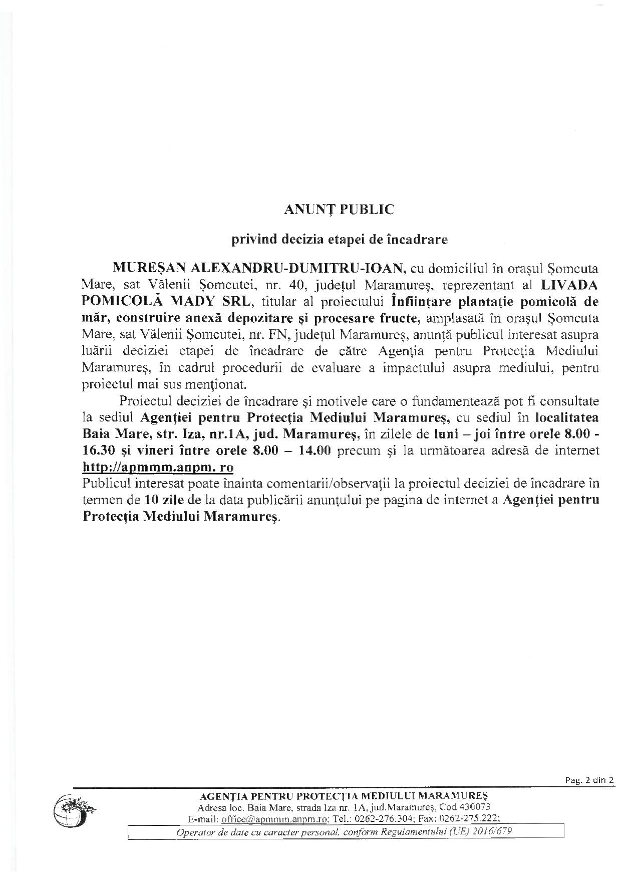 Anunț publicitar 16.11.2022