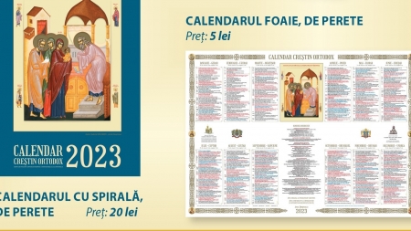 Sunt utile în locuință: În Eparhia Maramureșului și Sătmarului au apărut pentru doritorii credincioși calendarele pe 2023 la pangarele bisericești!